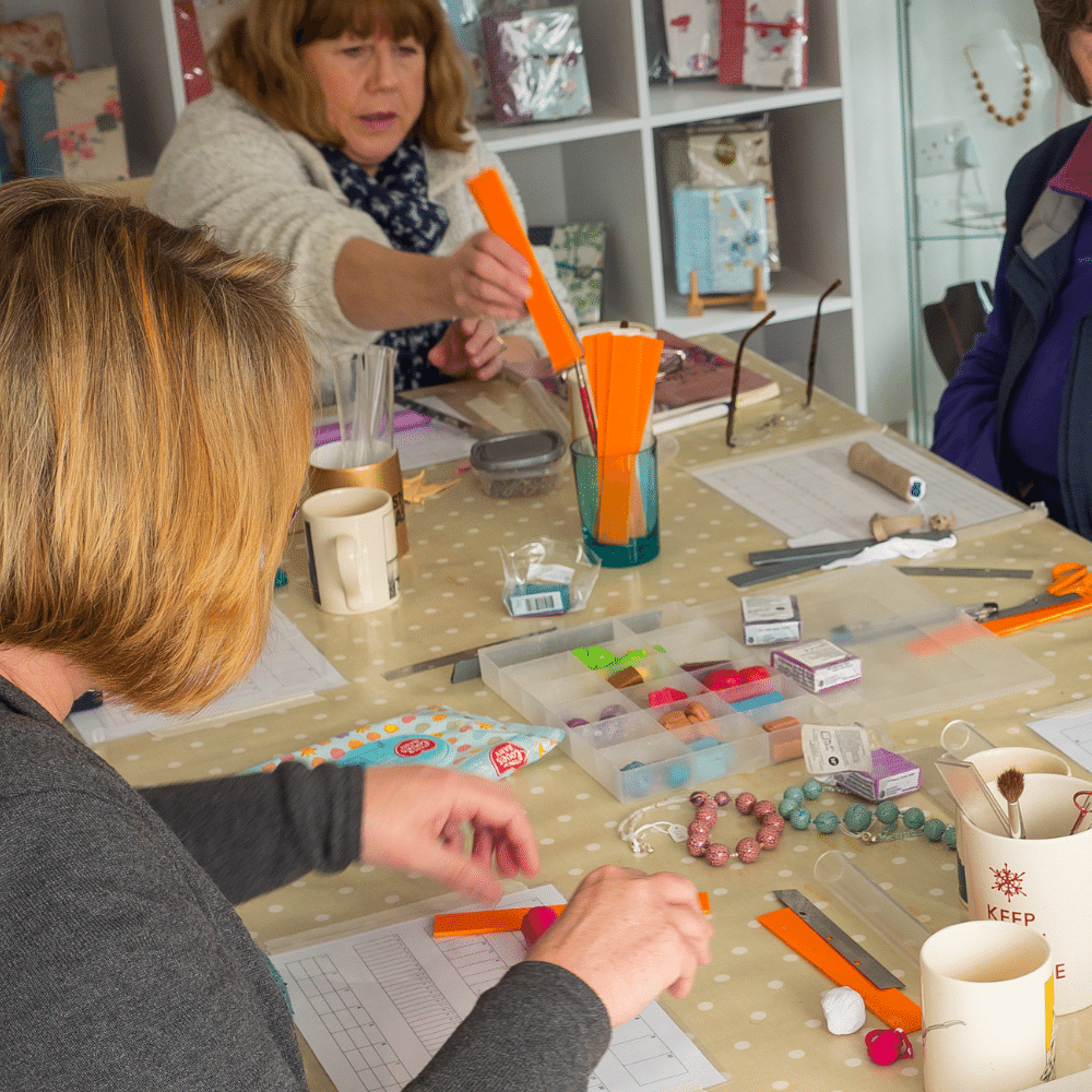 Tweens crafting jewelry project