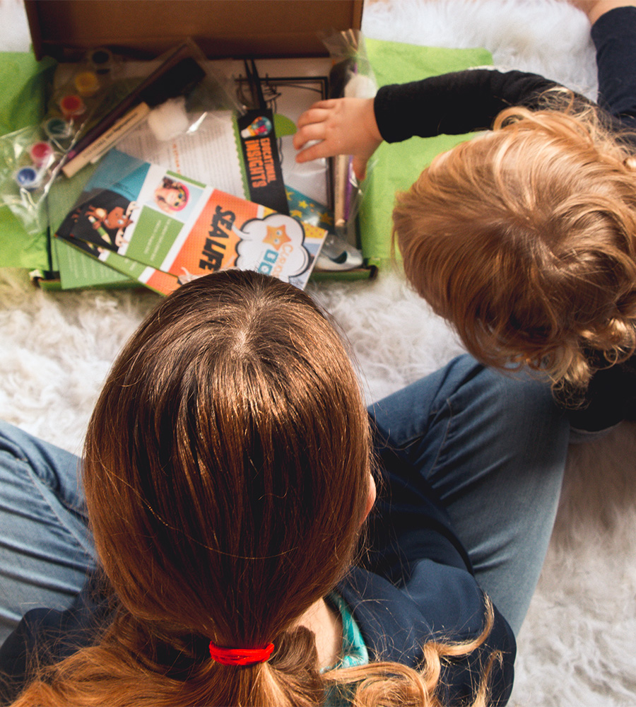 Peek inside a spring craft box
