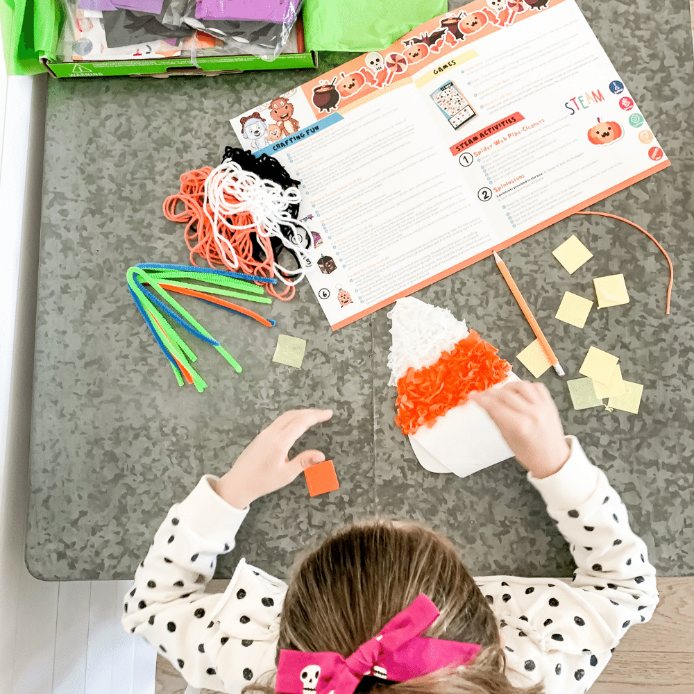 Fall outdoor crafting activity