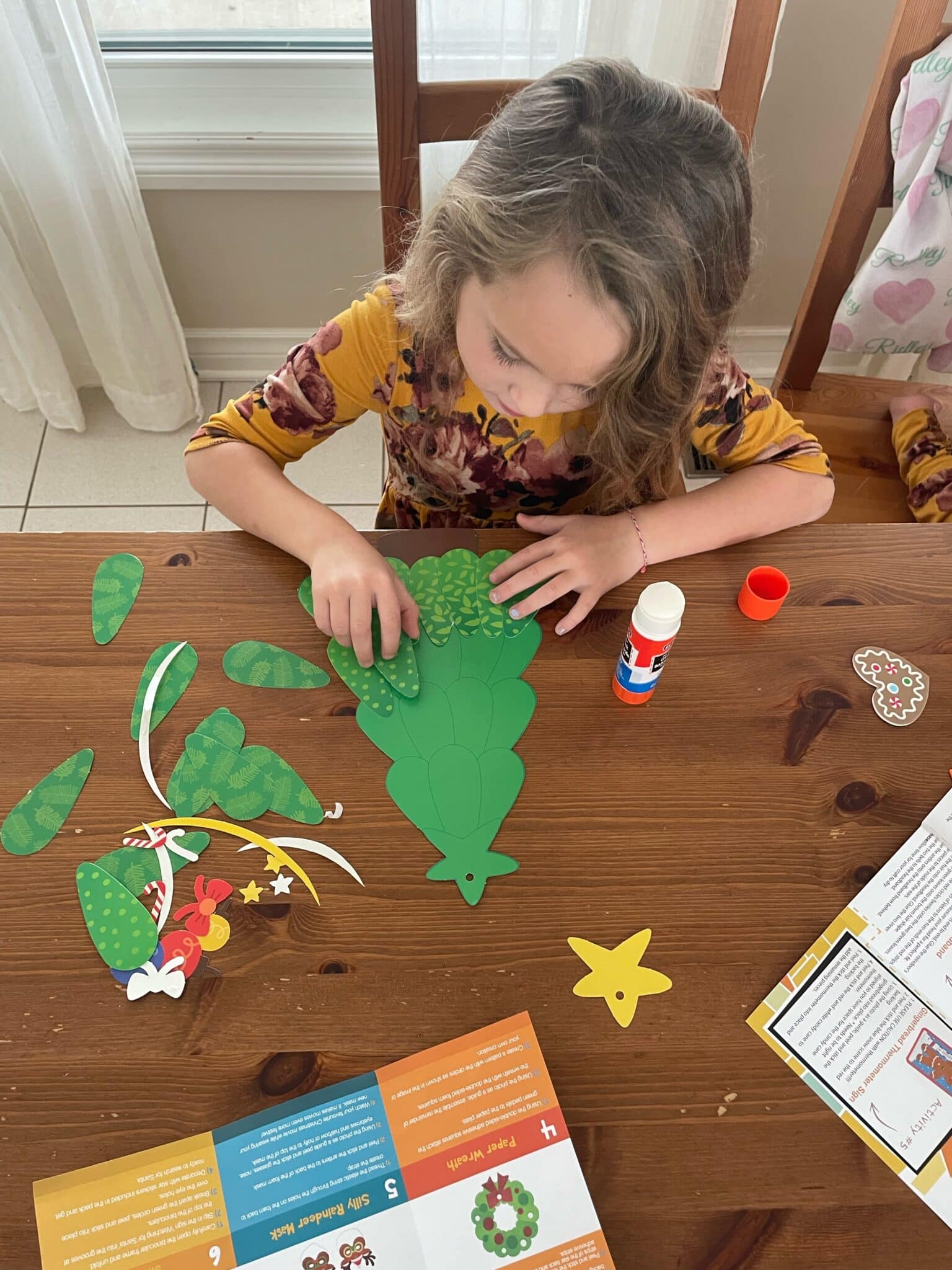 Kids doing winter craft activities together