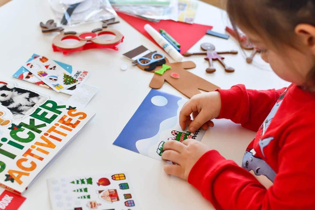 Winter craft activity in progress