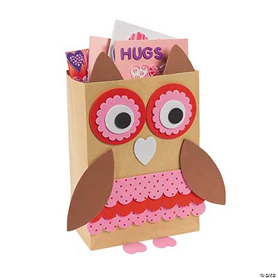 Valentine owl paper craft activity